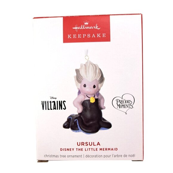 Hallmark Disney 2024 Ursula Ornament Little Mermaid Villain Precious Moments NEW - Picture 1 of 8